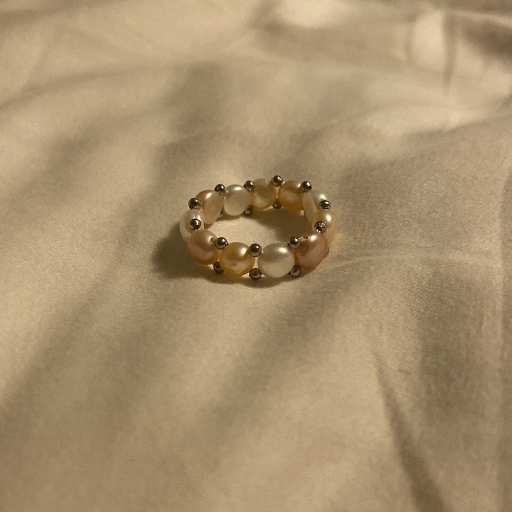 Elastic Freshwater Pearl Ring